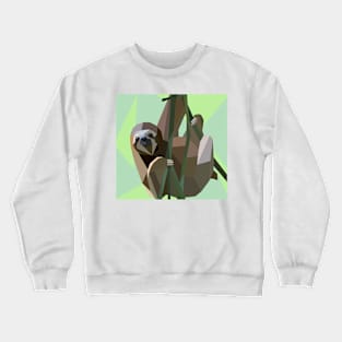 Geometric Sloth Crewneck Sweatshirt